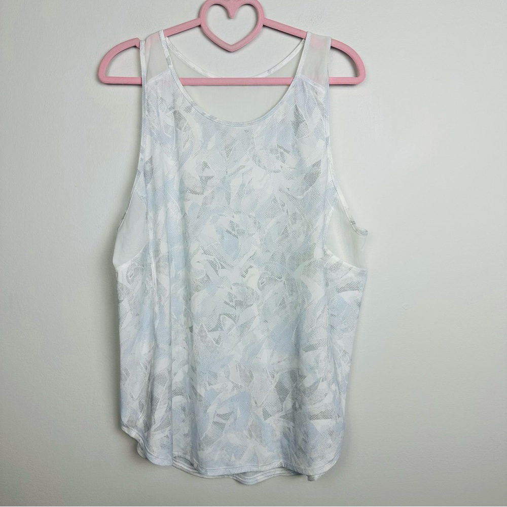 Lululemon Sculpt Tank II Jasmine White Multi Size 12